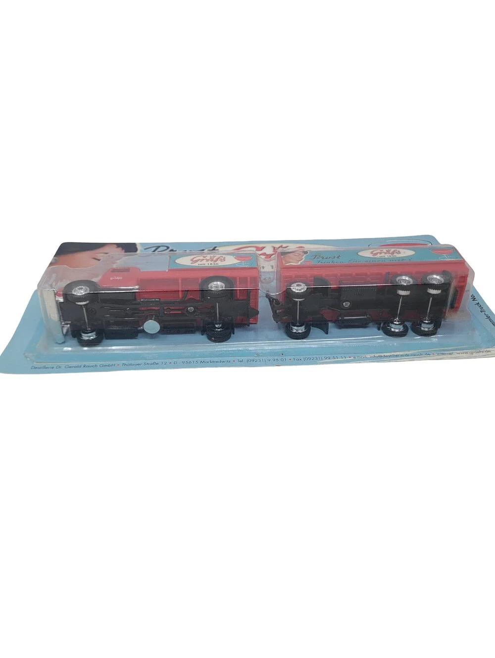 Grell HO 1/87 Scale Bussing NAG L4500 Truck & Trailer Prost Grafs Wine Liqueur